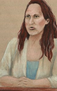 Specialist Jihrleah Showman, drawn by Debra Van Poolen.
