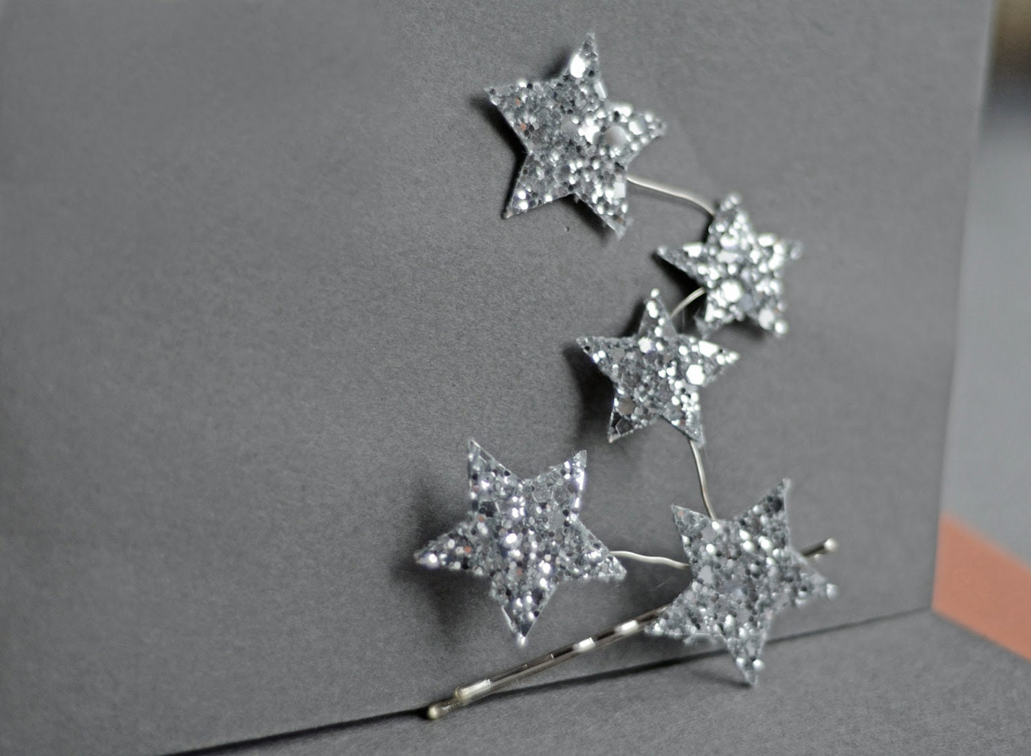 You are My Constellation Star Bridal Headpiece Glitter Fabric Silver Bobby Pin Bridesmaids Handmade Soft Fabric Wedding Free Shipping - EllaGajewskaBRIDAL You are My Constellation Star Bridal Headpiece Glitter Fabric Silver Bobby Pin Bridesmaids Handmade Soft Fabric Wedding Free Shipping - EllaGajewskaBRIDAL