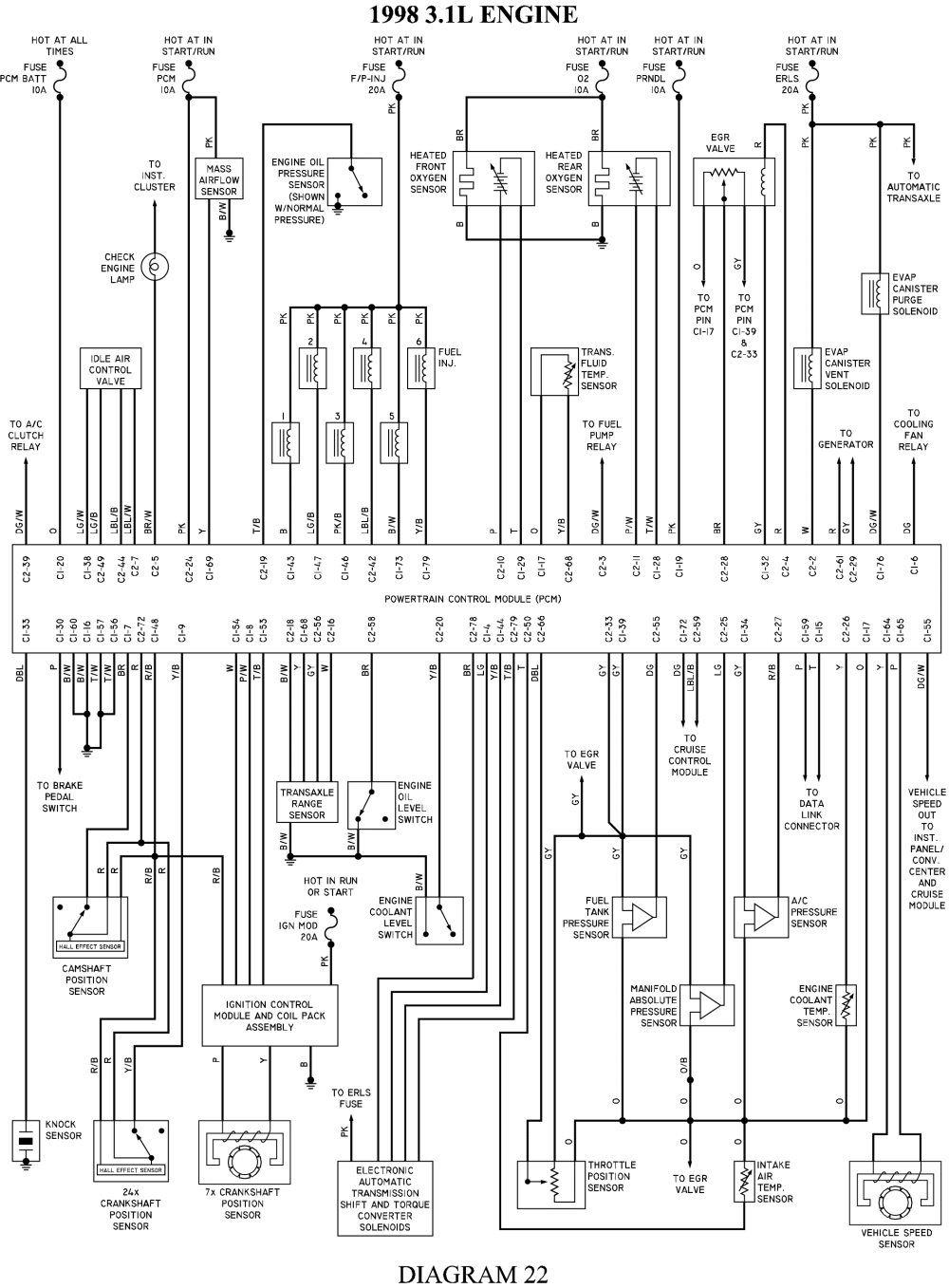95 Grand Am Alternator Wiring Diagram - Wiring Diagram Networks