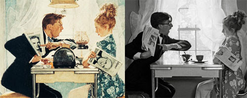 Antes e Depois, referencias fotograficas, Norman Rockwell, dicas para ilustradores by ila fox