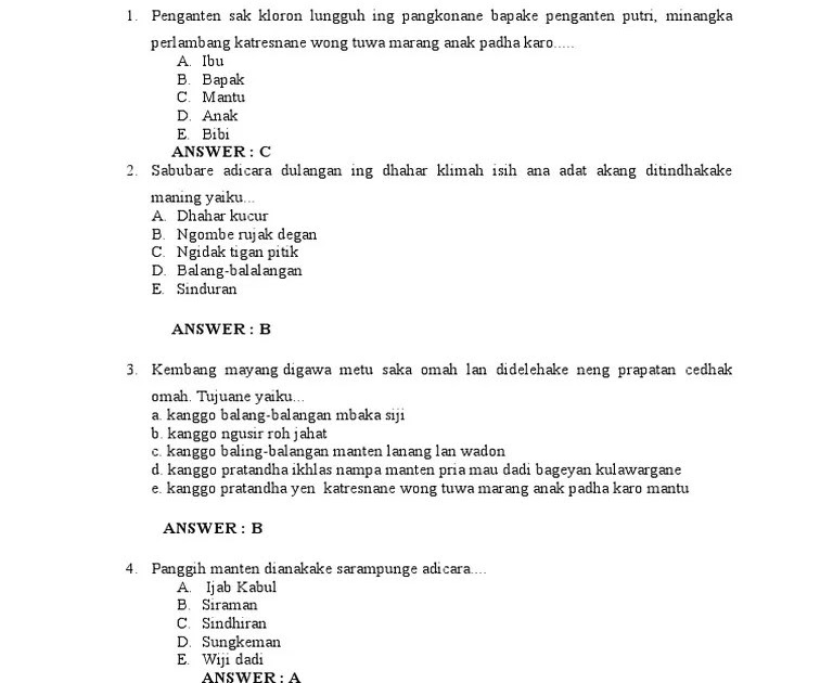 Contoh Soal Teks Anekdot Pilihan Ganda Dan Jawabannya