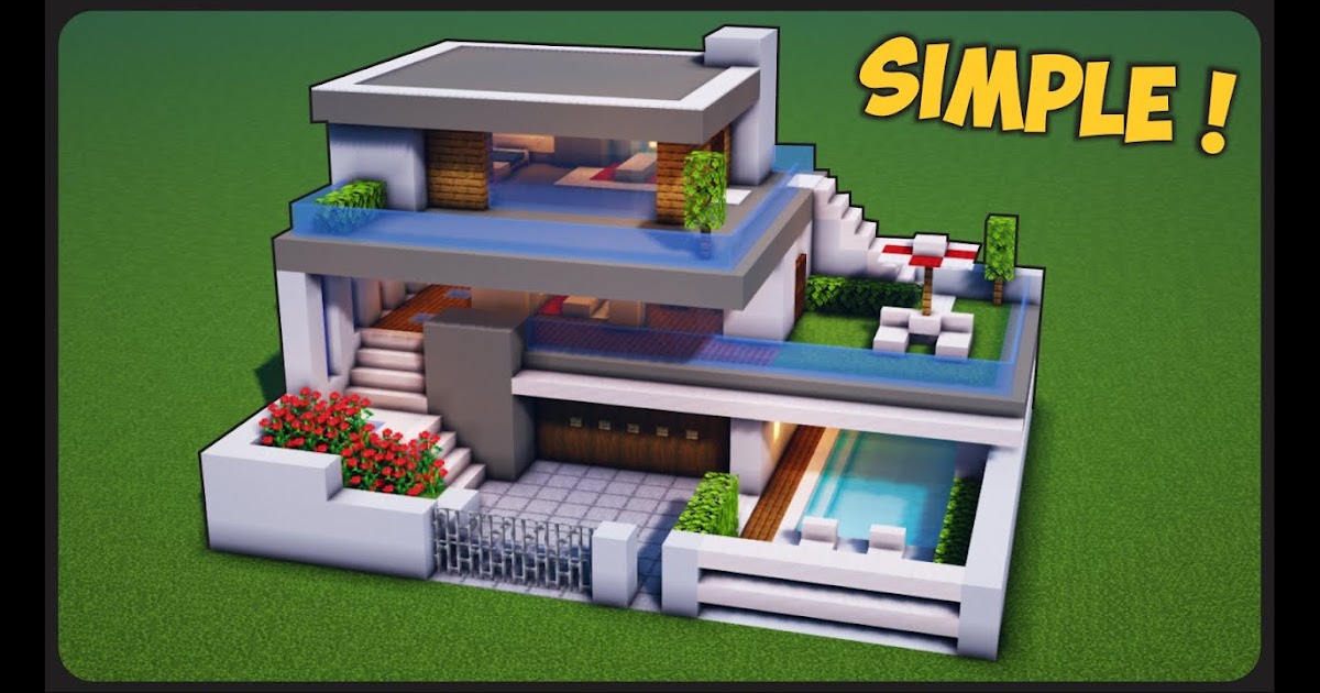 Rumah Modern Simple Minecraft