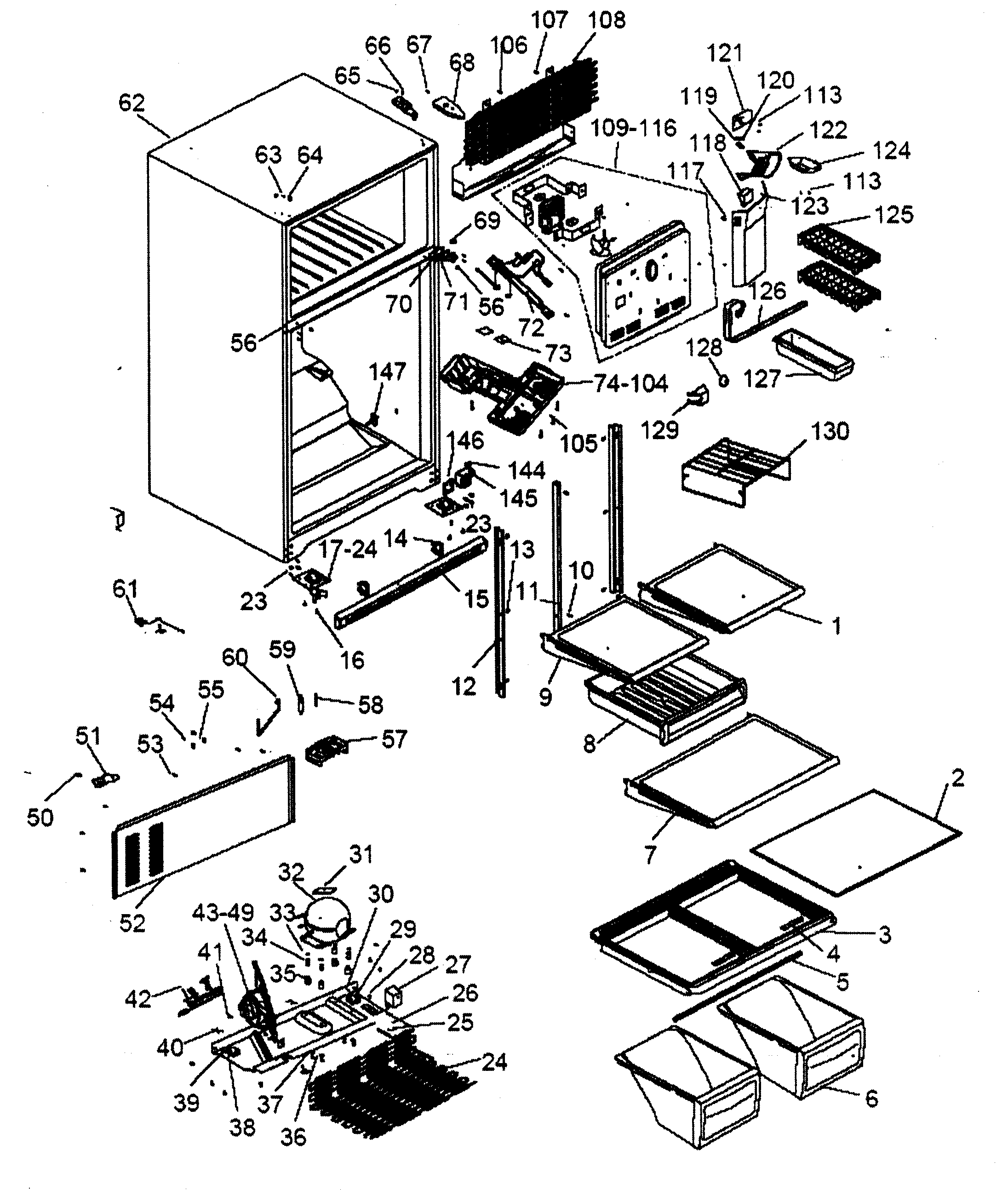26 Haier Refrigerator Parts Diagram