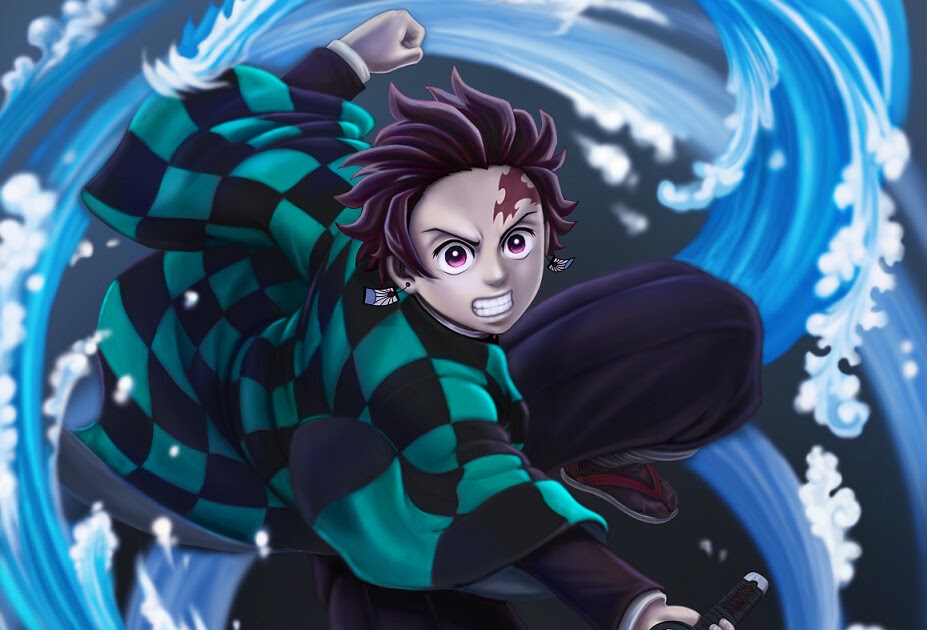 Tanjiro Wallpaper Water : Demon Slayer: Tanjiro's water breathing ...