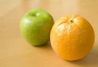 Apple and Orange - they do not compare