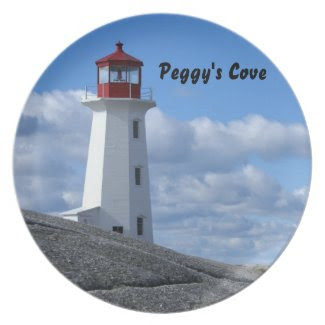 Peggy's Cove Lighthouse Party Plate