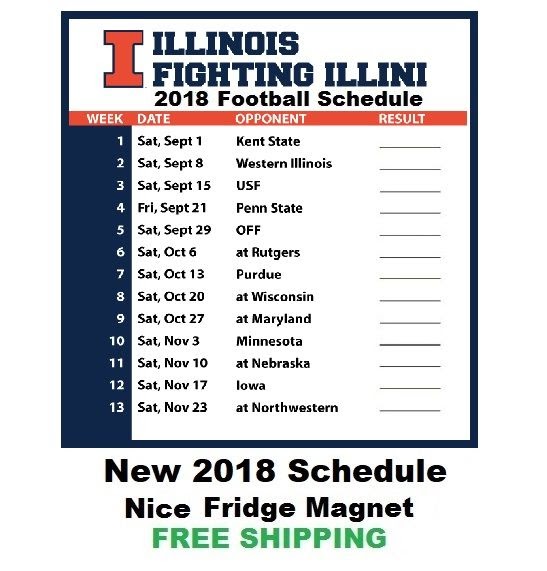 Illinois Football Schedule 2020 - AliciaCutlack
