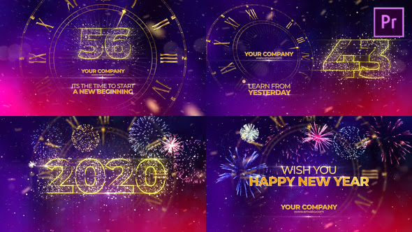 New Year Countdown 2020 Premiere Pro - VideoHive 25295409