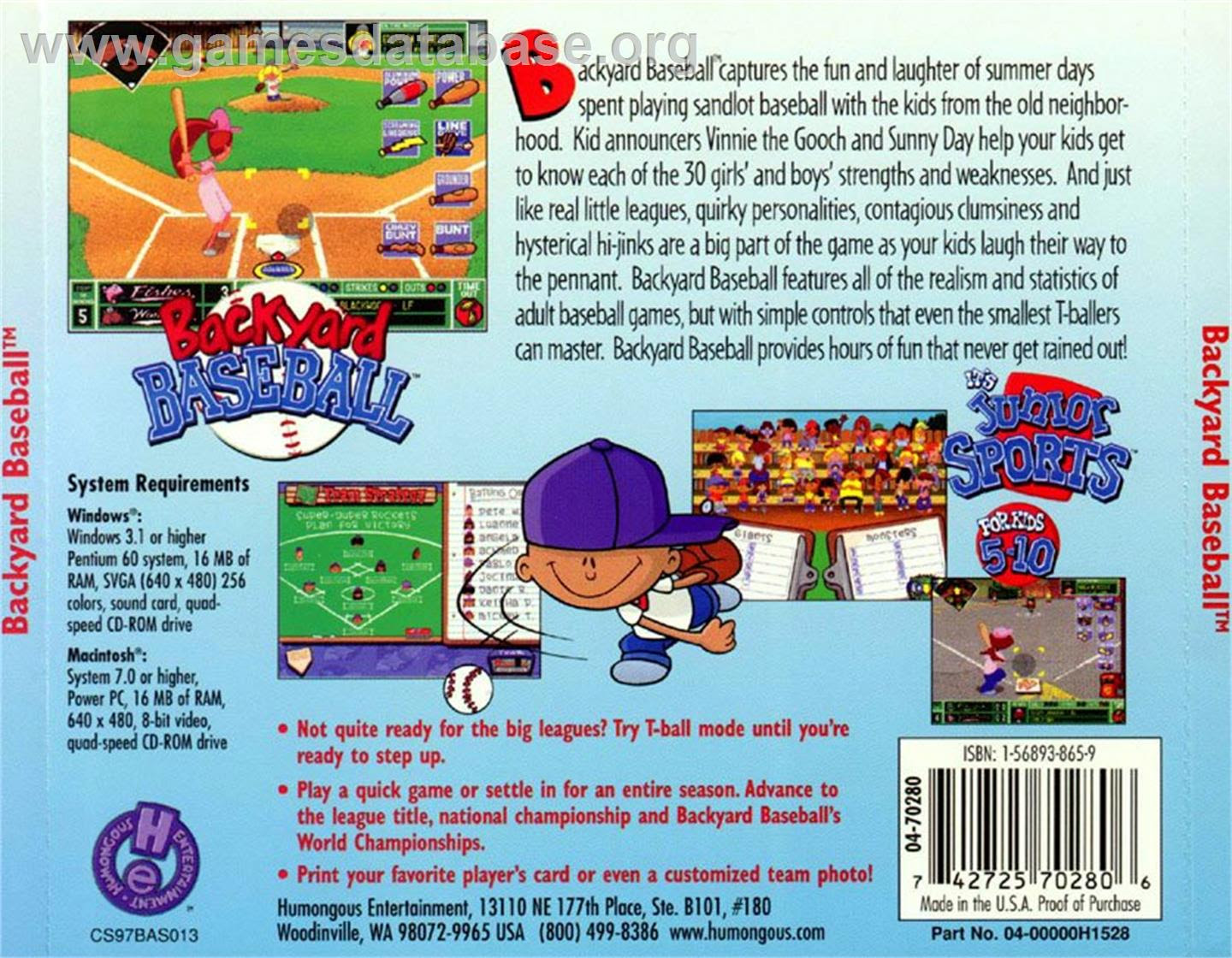 Backyard Baseball 1997 Download Mac