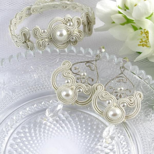 Ślubny komplet soutache Ślubny komplet soutache