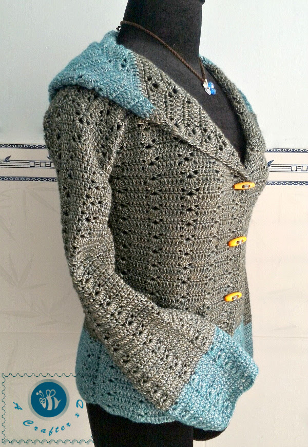 Crochet patterns ladies sweater jacket homecoming promgirl