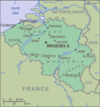 Images and Places, Pictures and Info: belgium europe map