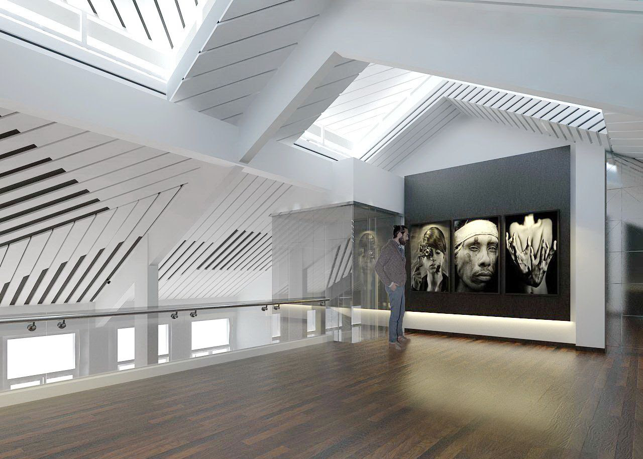 Art Gallery Interior Design Concept Description - Color Paint