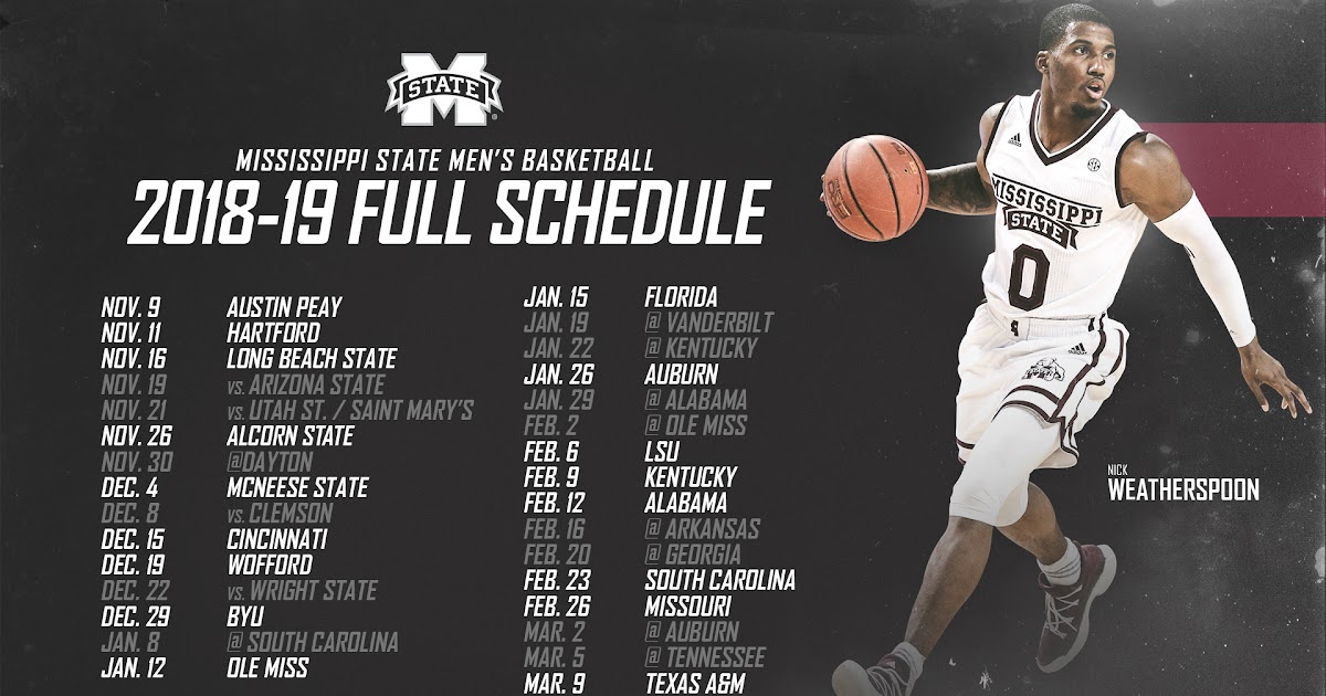 Msu Basketball Schedule MSU men's basketball schedule for 20192020