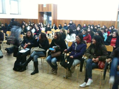 The students before my talk