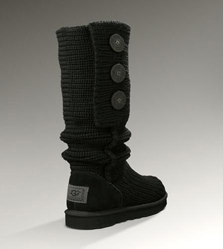 UGG Classic Cardy Boots 5819 Black - UGGs Outlet With No Tax - $66.00 ...