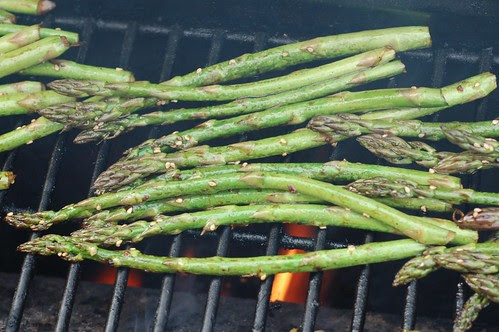 Grilled Asian-style Asparagus by Eve Fox, Garden of Eating blog