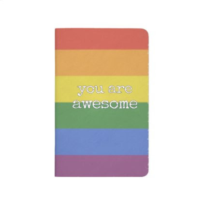 You Are Awesome Journal rainbow