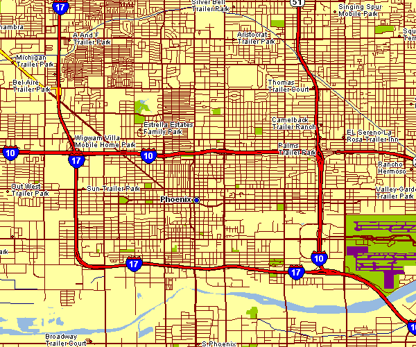 Map Of Phoenix Az Streets