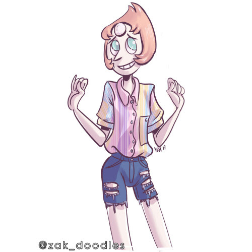 tridecopus said: For the clothes meme maybe Pearl in B2, or Amethyst in H1, or Garnet in H2? Answer: 8) Character + outfit challenge thing
