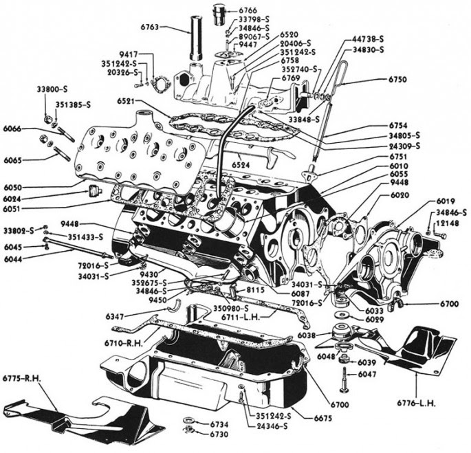 Ford Flathead V8 Diagram - The Vintage Metal Blog: Flathead Ford V8