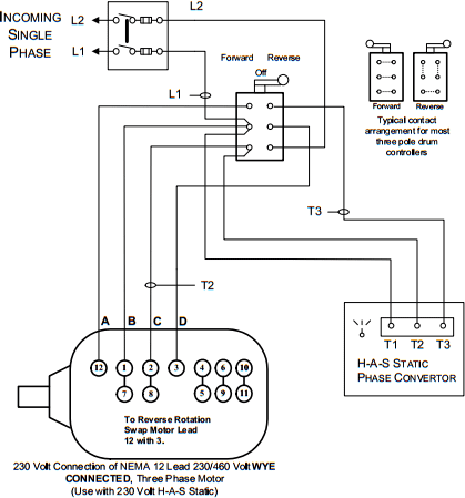 Static Phase Converter Wiring Diagram - Free Wiring Diagram