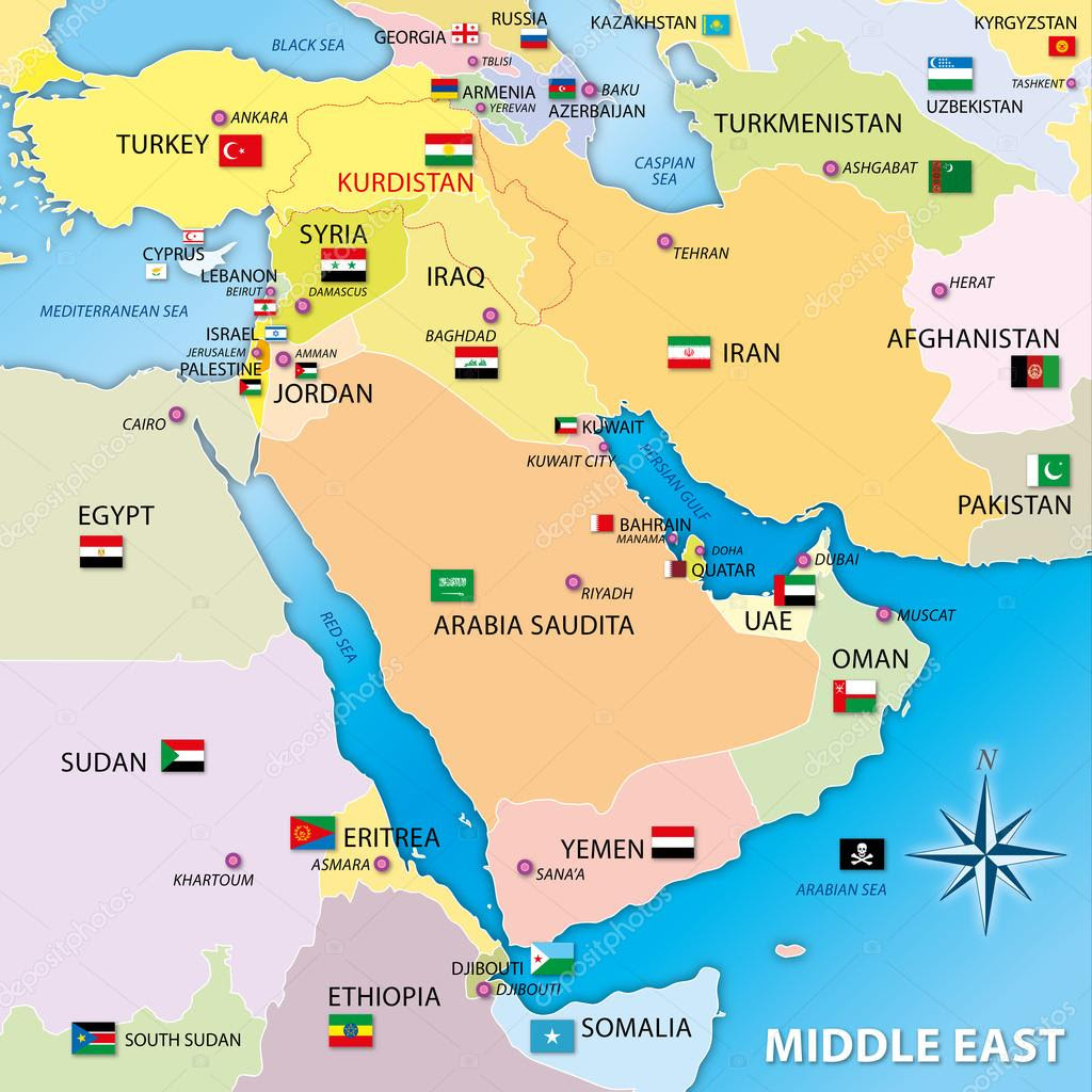Karte Naher Osten