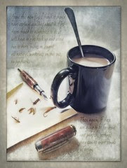 Old Flies, Cuppa' Coffee and a Fountain Pen