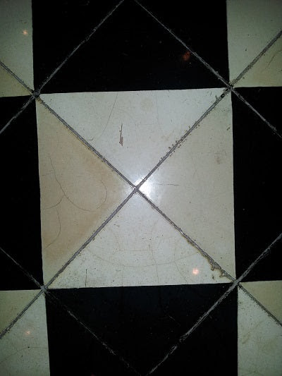 Color Variation and "Crazing" are Common in light-colored Cement Tile Color Variation and "Crazing" are Common in light-colored Cement Tile