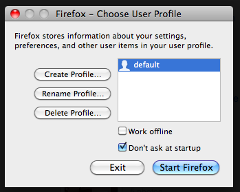 Firefox profiles 1