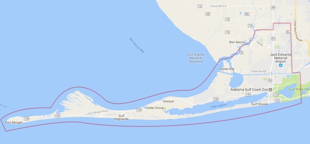 Map Of Gulf Shores Alabama - Maping Resources