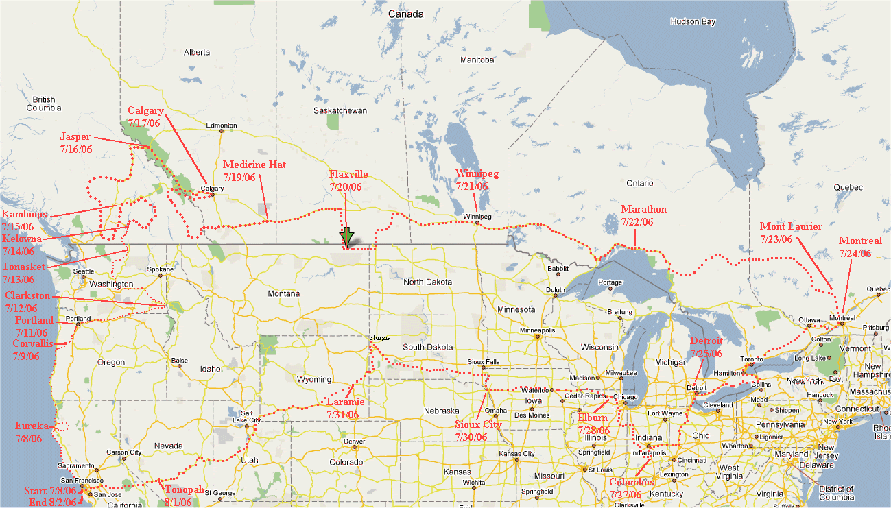 Us Border With Canada Map