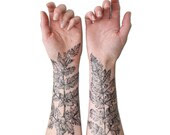 NATURE GIRL From the Forest Fern & Crystal Temporary Tattoo Kit - VictoriasAviary NATURE GIRL From the Forest Fern & Crystal Temporary Tattoo Kit - VictoriasAviary