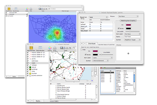 Screenshot Cartographica GIS