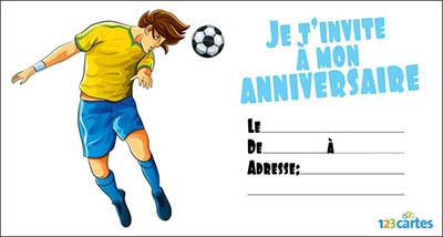 Carte Anniversaire Foot Cartes Fiolazoezoey Blog