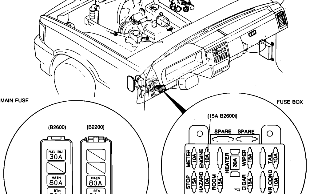 1986 Mazda B2000 Engine Diagram : 1986 Mazda B2000 Wiring Diagram