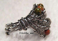 wire wrapped ethnic ring wire wrapped ethnic ring