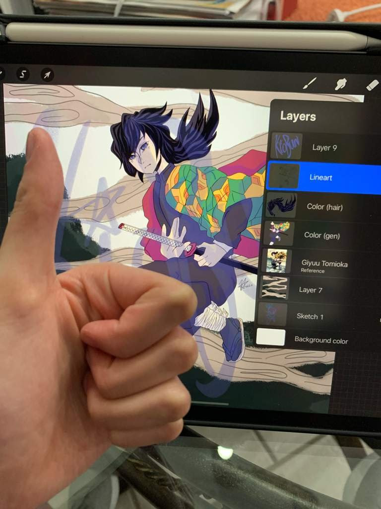Giyuu Nails - Nemui Wallpaper