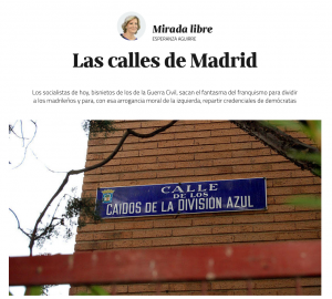 Esperanza aguirre blog