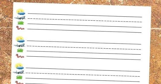 Free Printable Primary Paper Template - Writing Paper Template