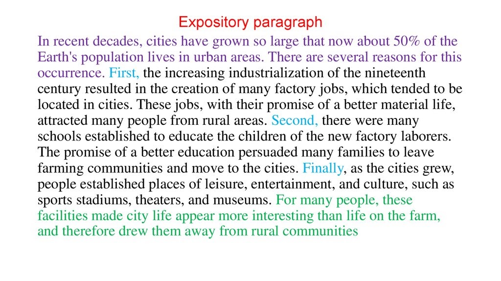 College Essay An Expository Paragraph