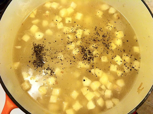 Soup Seasoned with Salt and Pepper