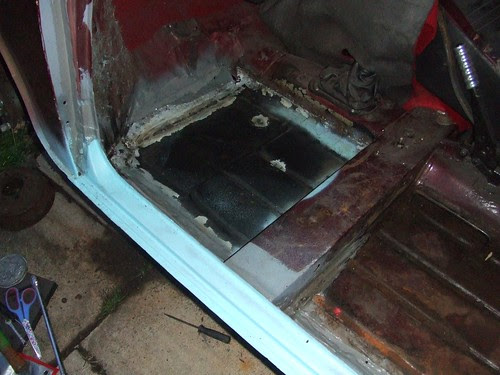 Floorpan welded in