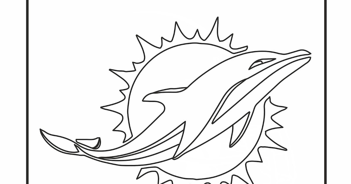 Miami Dolphins Coloring Pages - Tedy Printable Activities