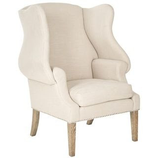 Safavieh Kameron Taupe Wing Back Chair | Overstock.com Shopping - Great Deals on Safavieh Chairs