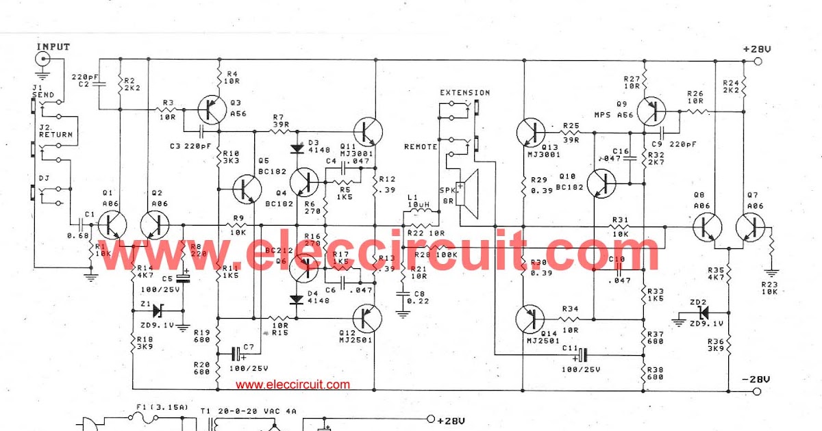 Audio Power Amplifier Circuit Diagram Using Power Mosfet - Home Wiring