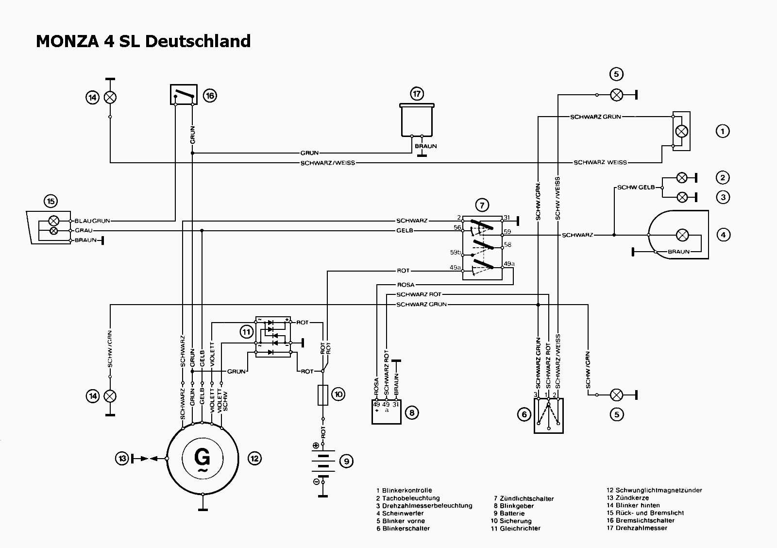 Schaltplan Blink Bremslicht