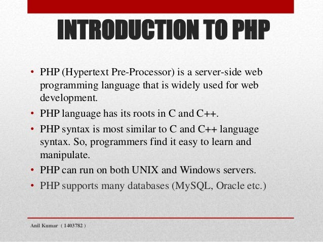 PHP PHP