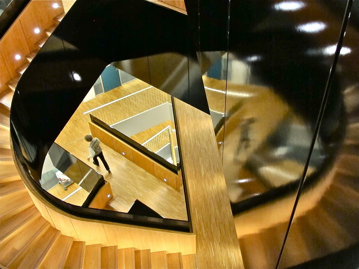 Stairwell reflection UN City, Copenhagen