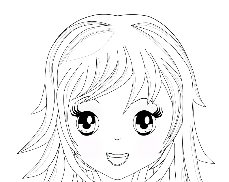 55 Images Beautiful Long Hair Coloring Pages For Girls Anime